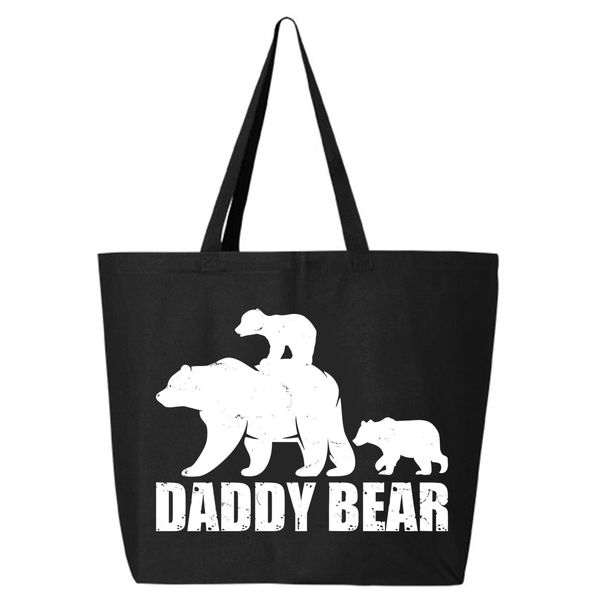 Daddy Bear With Twin Cubs Father's Day 25L Jumbo Tote