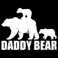 Daddy Bear With Twin Cubs Father's Day Kids T-Shirt