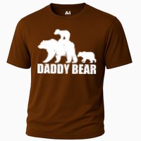 Daddy Bear With Twin Cubs Father's Day Cooling Performance Crew T-Shirt