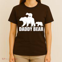 Daddy Bear With Twin Cubs Father's Day T-Shirt