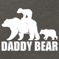 Daddy Bear With Twin Cubs Father's Day Cotton Canvas Backpack