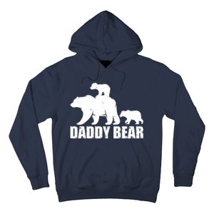 Daddy Bear With Twin Cubs Father's Day Hoodie