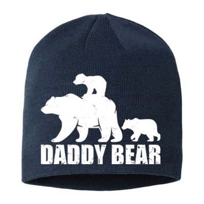 Daddy Bear With Twin Cubs Father's Day Sustainable Beanie