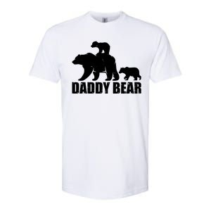 Daddy Bear With Twin Cubs Father's Day Softstyle CVC T-Shirt