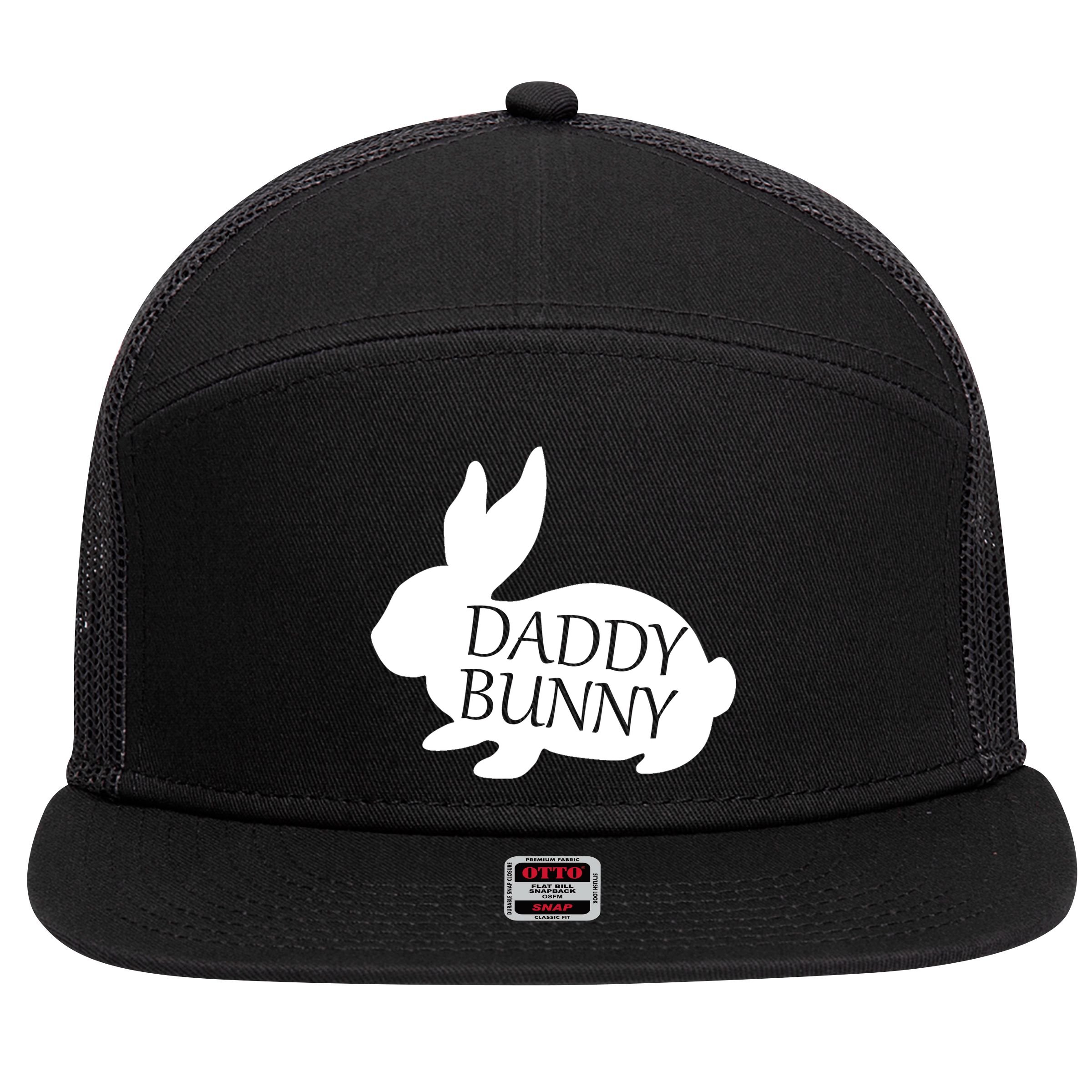 Daddy Bunny 7 Panel Mesh Trucker Snapback Hat
