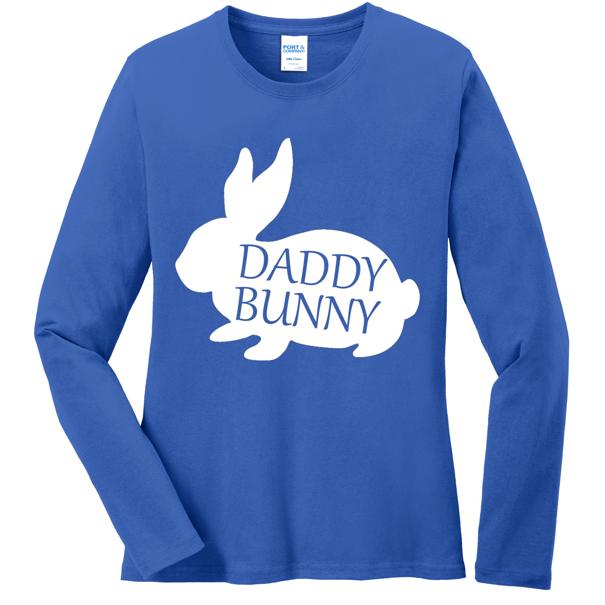 Daddy Bunny Ladies Long Sleeve Shirt