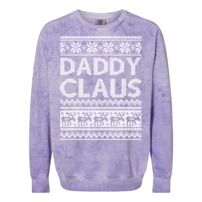 Daddy Claus Ugly Christmas Colorblast Crewneck Sweatshirt