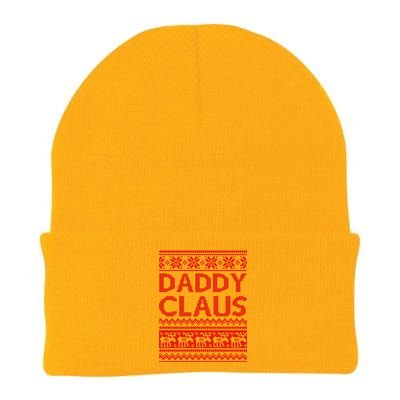 Daddy Claus Ugly Christmas Knit Cap Winter Beanie