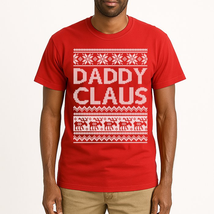 Daddy Claus Ugly Christmas Tall T-Shirt