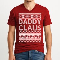 Daddy Claus Ugly Christmas V-Neck T-Shirt
