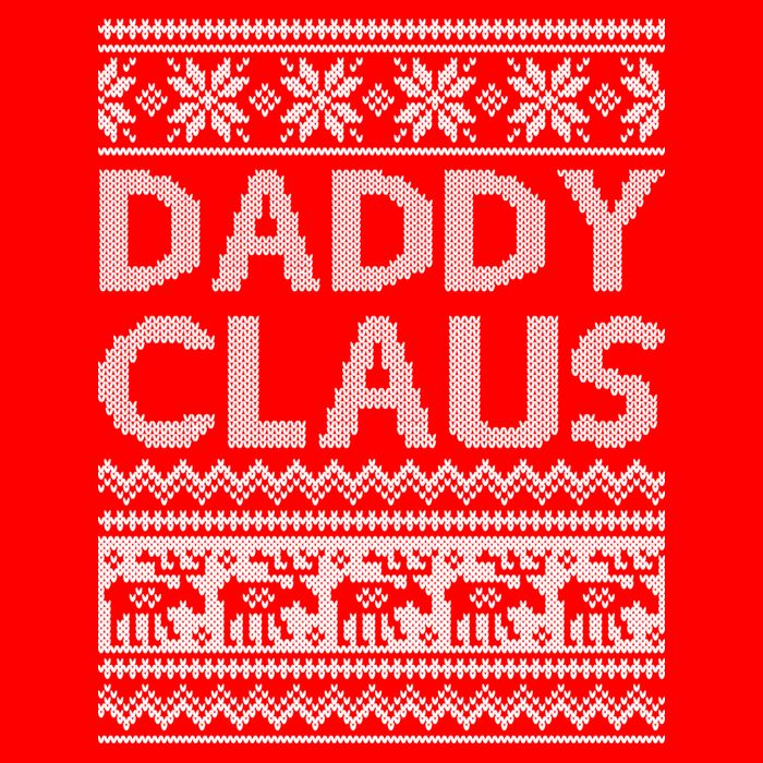 Daddy Claus Ugly Christmas Button