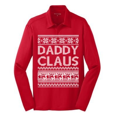 Daddy Claus Ugly Christmas Silk Touch Performance Long Sleeve Polo