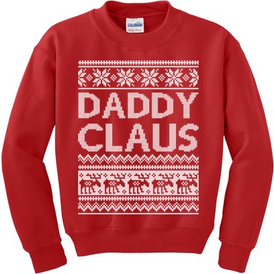 Daddy Claus Ugly Christmas Kids Sweatshirt