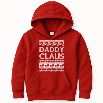 Daddy Claus Ugly Christmas Kids Hoodie