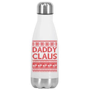 Daddy Claus Ugly Christmas Stainless Steel Insulated Water Bottle