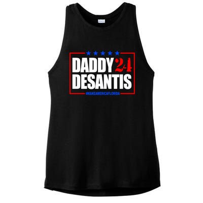 Daddy Desaints Make America Florida Ladies PosiCharge Tri-Blend Wicking Tank