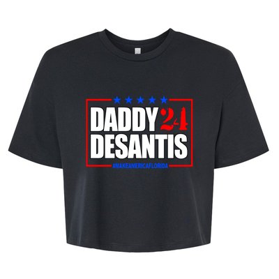 Daddy Desaints Make America Florida Bella+Canvas Jersey Crop Tee