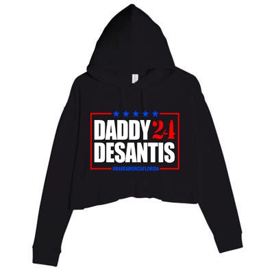 Daddy Desaints Make America Florida Crop Fleece Hoodie