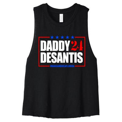 Daddy Desaints Make America Florida Women's Racerback Cropped Tank