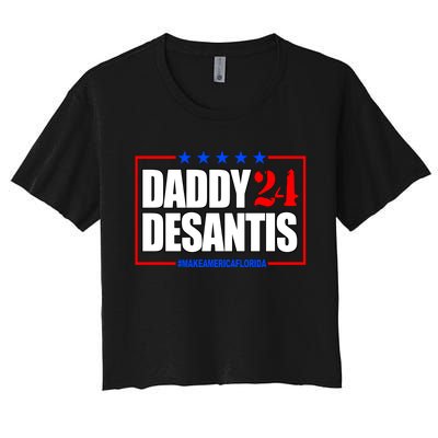 Daddy Desaints Make America Florida Women's Crop Top Tee