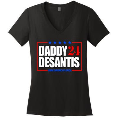 Daddy Desaints Make America Florida Women's V-Neck T-Shirt