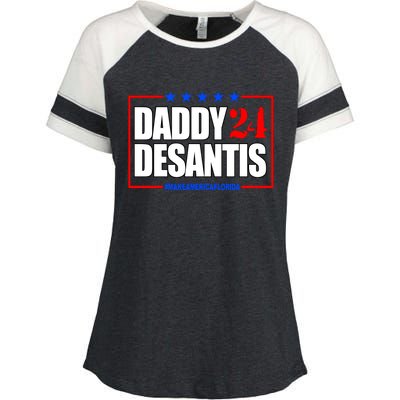 Daddy Desaints Make America Florida Enza Ladies Jersey Colorblock Tee