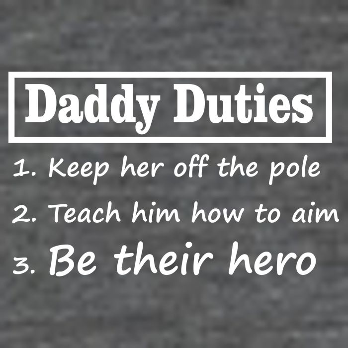 Daddy Duties Be Their Hero Premium T-Shirt