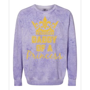 Daddy Of A Princess Family Matching Colorblast Crewneck Sweatshirt