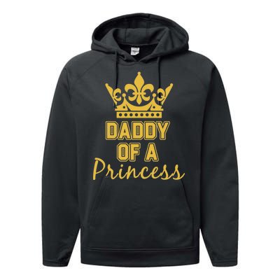 Daddy Of A Princess Family Matching Performance Fleece Hoodie