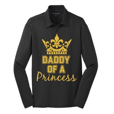 Daddy Of A Princess Family Matching Silk Touch Performance Long Sleeve Polo