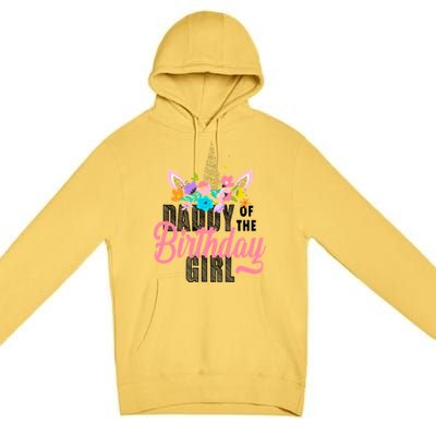 Daddy Of The Birthday Girl Premium Pullover Hoodie