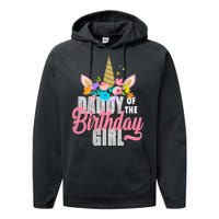 Daddy Of The Birthday Girl Performance Fleece Hoodie