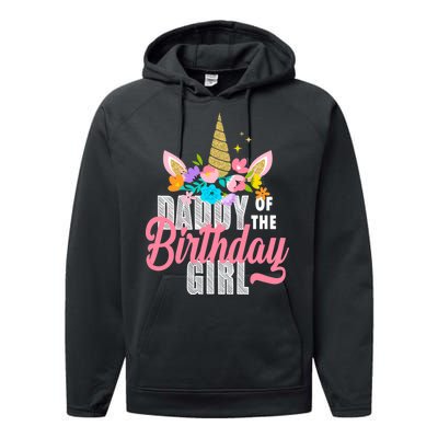 Daddy Of The Birthday Girl Performance Fleece Hoodie