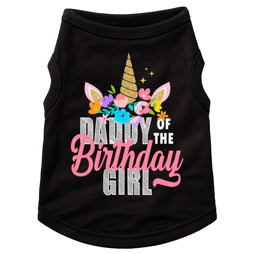 Daddy Of The Birthday Girl Doggie Tank
