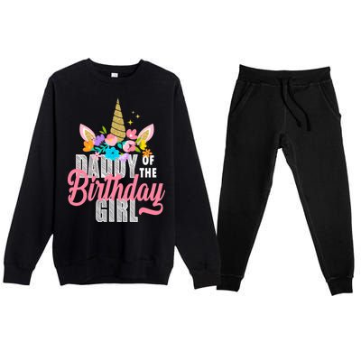 Daddy Of The Birthday Girl Premium Crewneck Sweatsuit Set