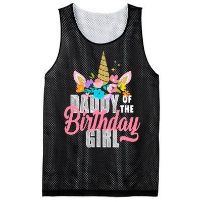 Daddy Of The Birthday Girl Mesh Reversible Basketball Jersey Tank