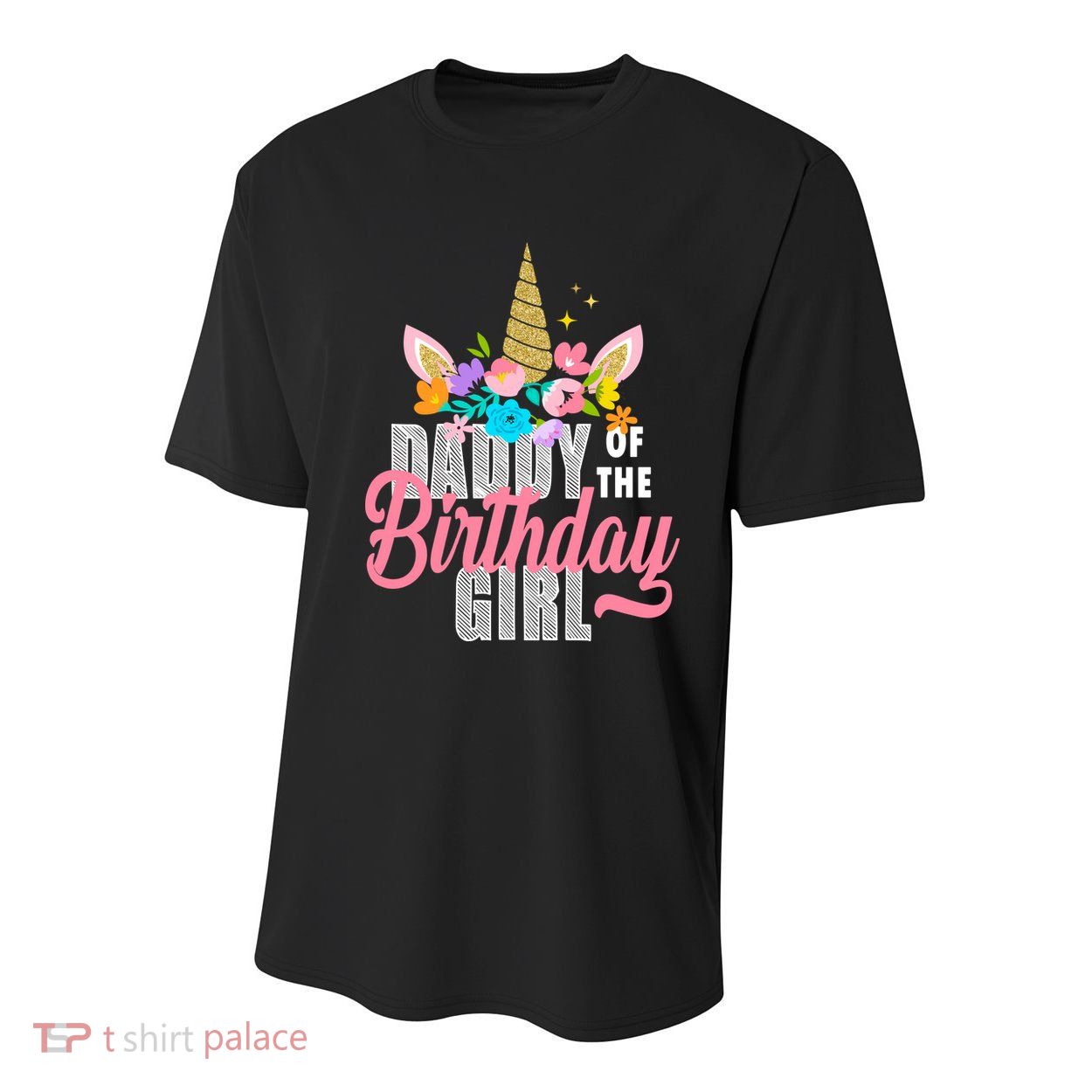 Daddy Of The Birthday Girl Youth Performance Sprint T-Shirt