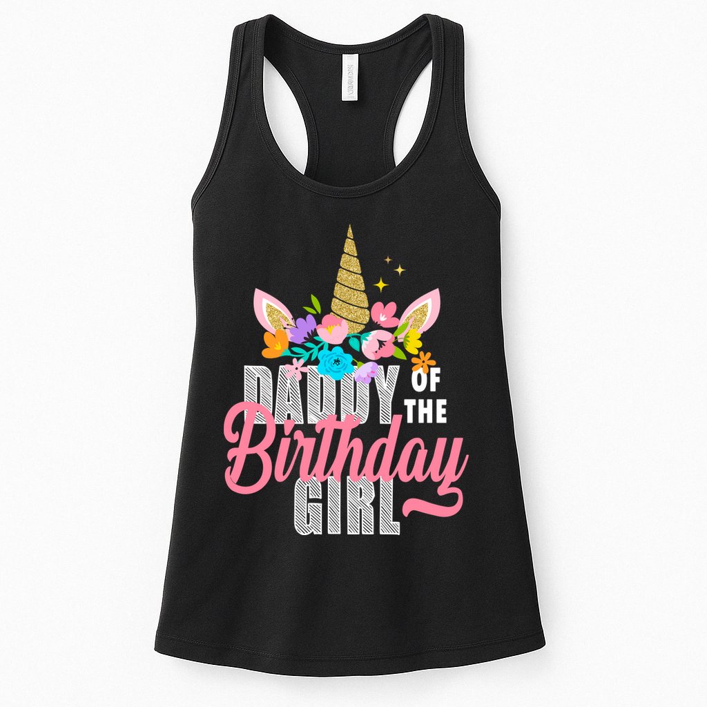 Daddy Of The Birthday Girl Womens Tank Top