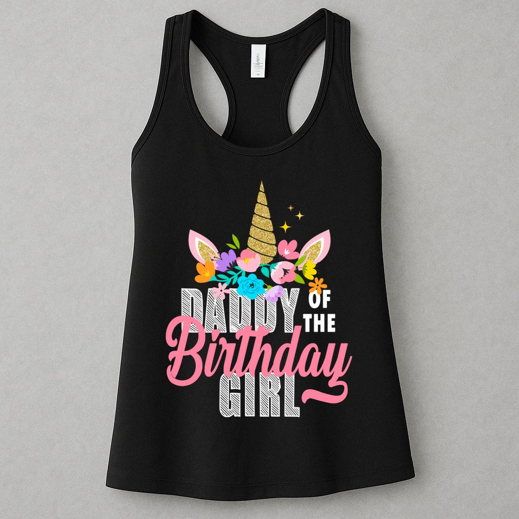 Daddy Of The Birthday Girl Womens Tank Top