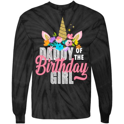 Daddy Of The Birthday Girl Tie-Dye Long Sleeve Shirt