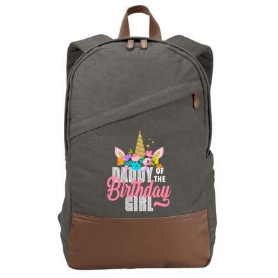 Daddy Of The Birthday Girl Cotton Canvas Backpack