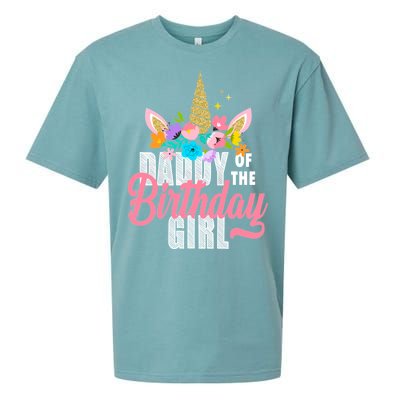 Daddy Of The Birthday Girl Sueded Cloud Jersey T-Shirt