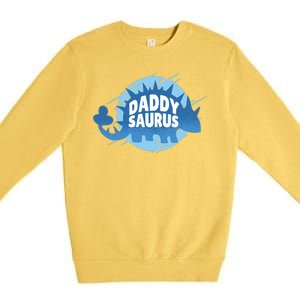 Daddy Saurus Premium Crewneck Sweatshirt