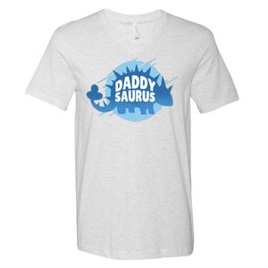 Daddy Saurus V-Neck T-Shirt