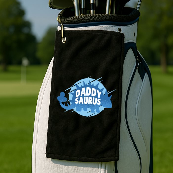 Daddy Saurus Golf Towel