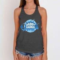 Daddy Saurus Women's Knotted Racerback Tank