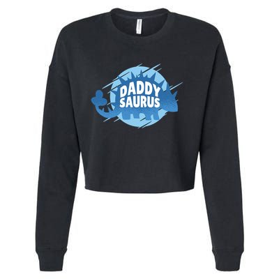 Daddy Saurus Cropped Pullover Crew