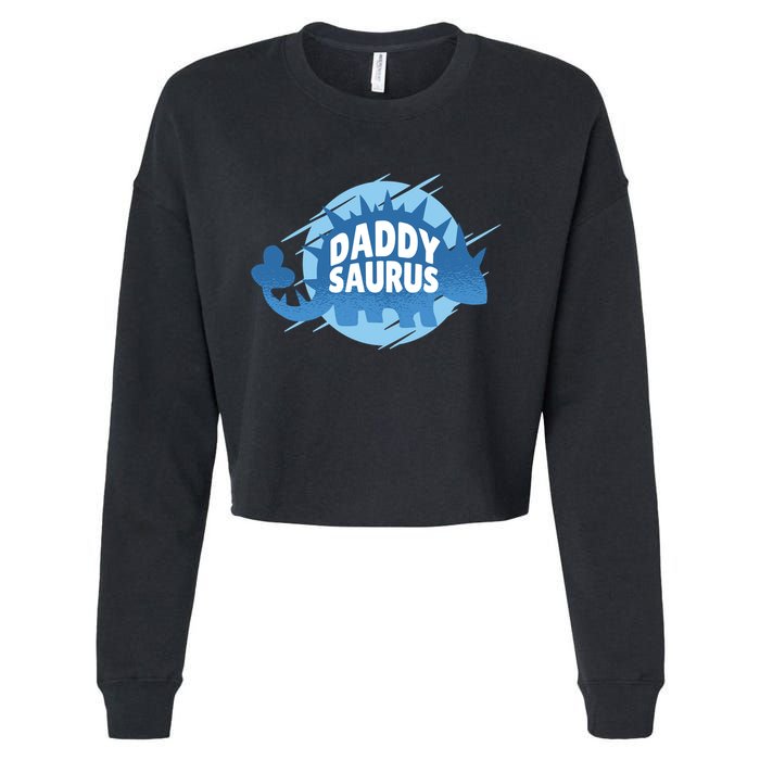 Daddy Saurus Cropped Pullover Crew