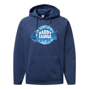 Daddy Saurus Performance Fleece Hoodie