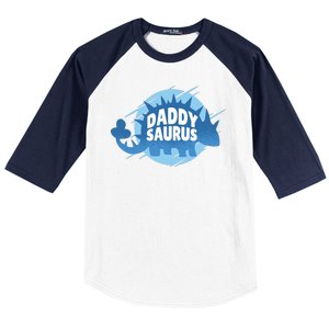 Daddy Saurus Baseball Sleeve Shirt